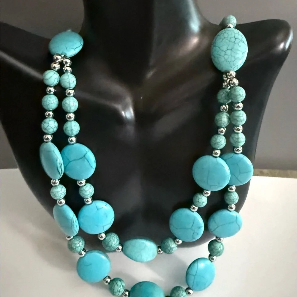 Turquoise Beaded Necklace